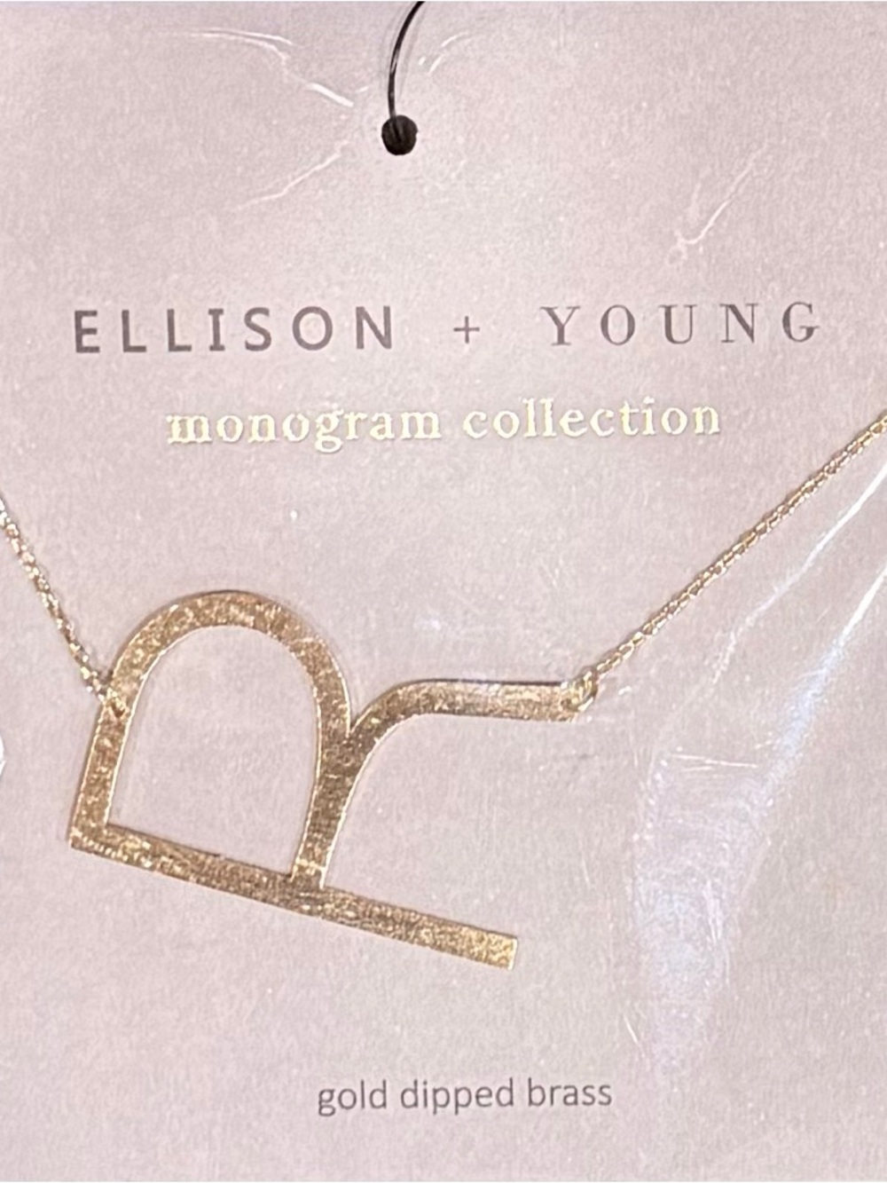 Ellison + Young Monogram Necklace ‘R’